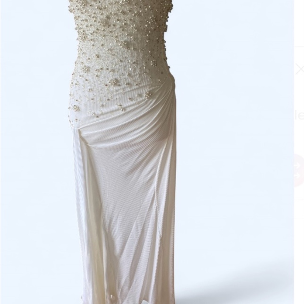 Elegant Off-White by Virgil Abloh One-Shoulder Dress - Picture 5 of 12
